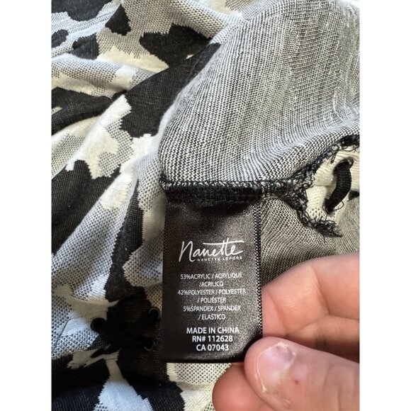 NANETTE LEPORE Sweater Size XL Long Sleeve Stretch Business Casual Loungewear - Picture 10 of 13